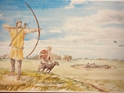 Bronze Age archer illustration