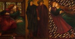 Paolo and Francesca,  1862 by Dante Gabriel Rossetti (1828-1882)