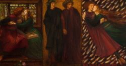 Paolo and Francesca, 1862 by Dante Gabriel Rossetti (1828-1882)
